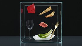 Рисунок, показывающий компоненты потрясающе вкусной еды